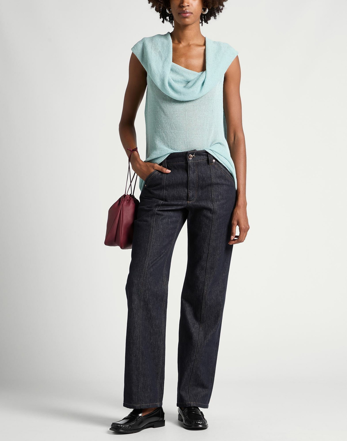Vitelli Womens Sweater in Sage green