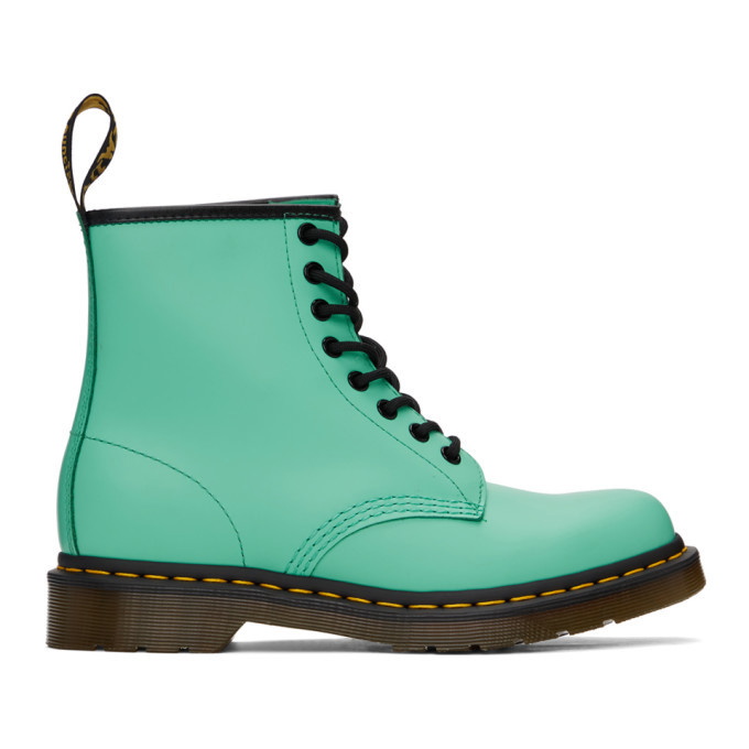 Photo: Dr. Martens Green 1460 Smooth Lace-Up Boots