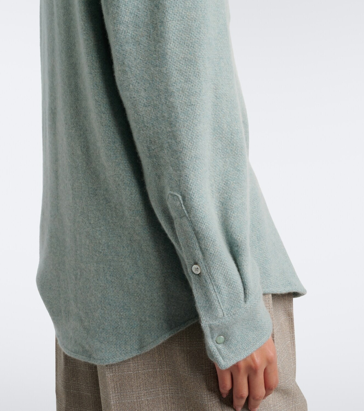 God's True Cashmere Celeste cashmere shirt