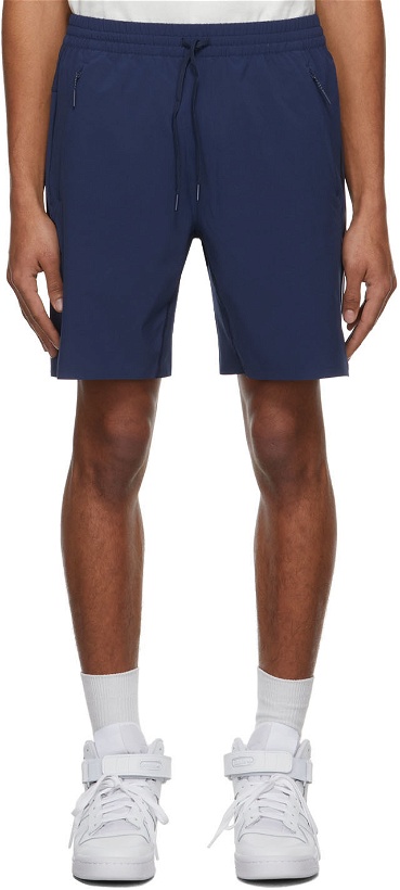 Photo: adidas x IVY PARK Blue Jersey Shorts