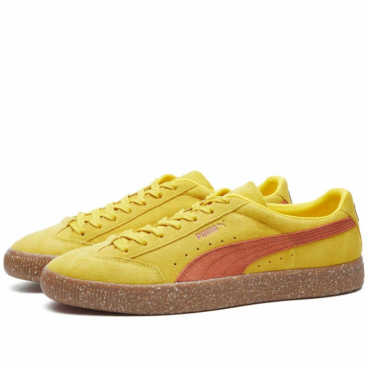 Photo: Puma Men's x P.A.M. Suede VTG F Sneakers in Yellow