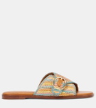 Clergerie Irme raffia slides