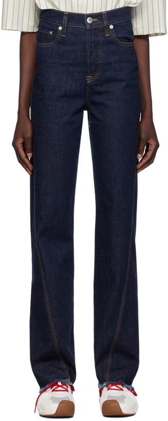 Photo: Lanvin Blue Twisted Jeans