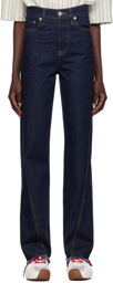 Lanvin Blue Twisted Jeans