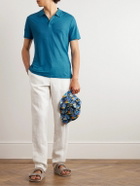 Vilebrequin - Pyramid Linen-Jersey Polo Shirt - Blue