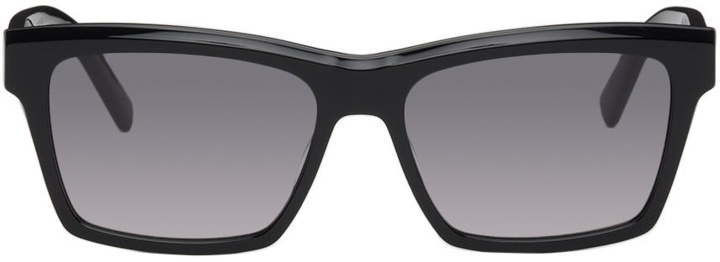 Photo: Saint Laurent Black SL M104 Cat-Eye Sunglasses