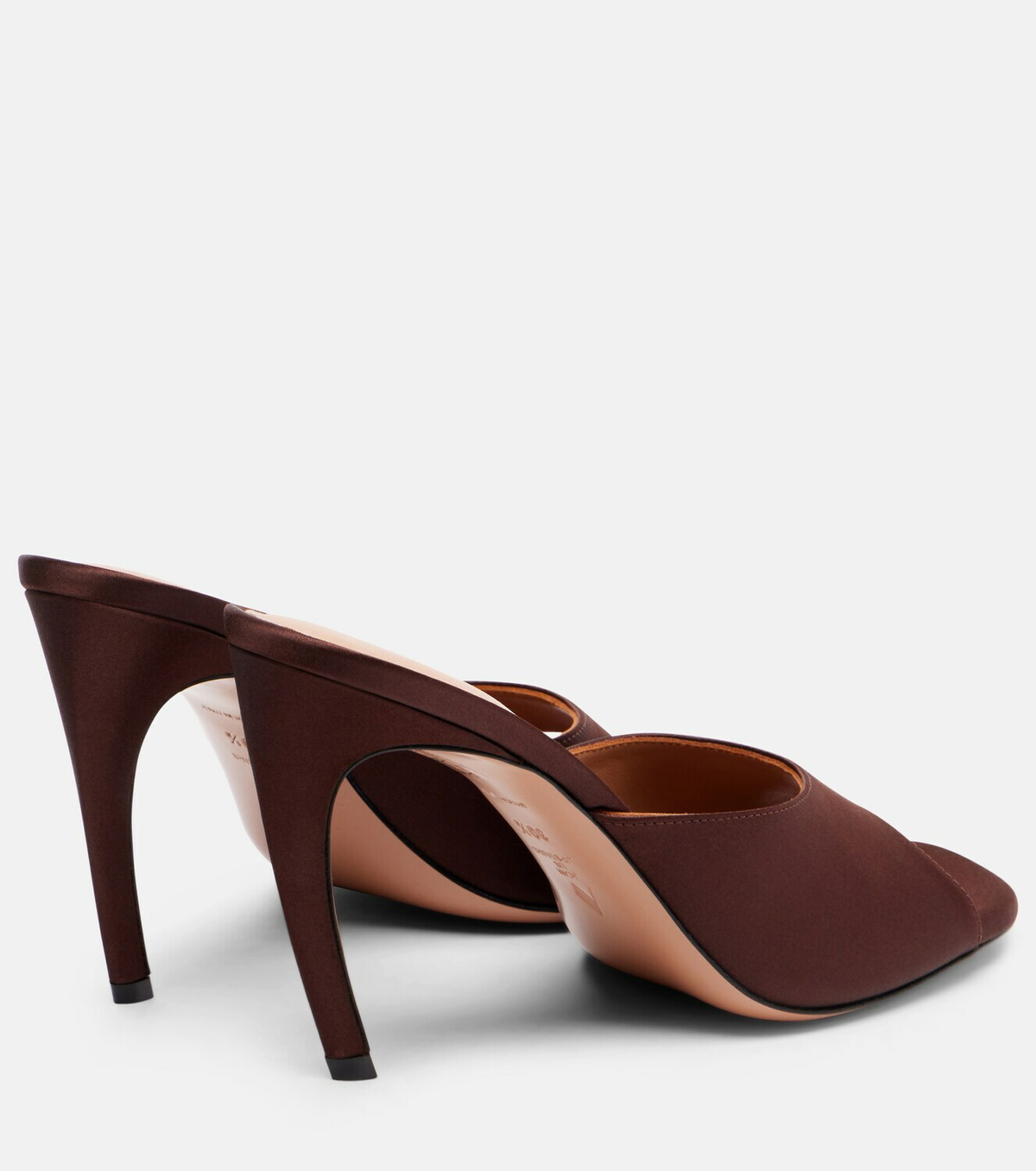 The Attico Betta 95 satin mules