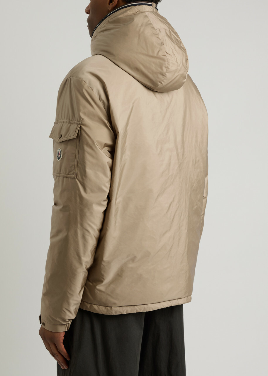 Moncler Evettes Hooded Nylon Jacket Beige Moncler