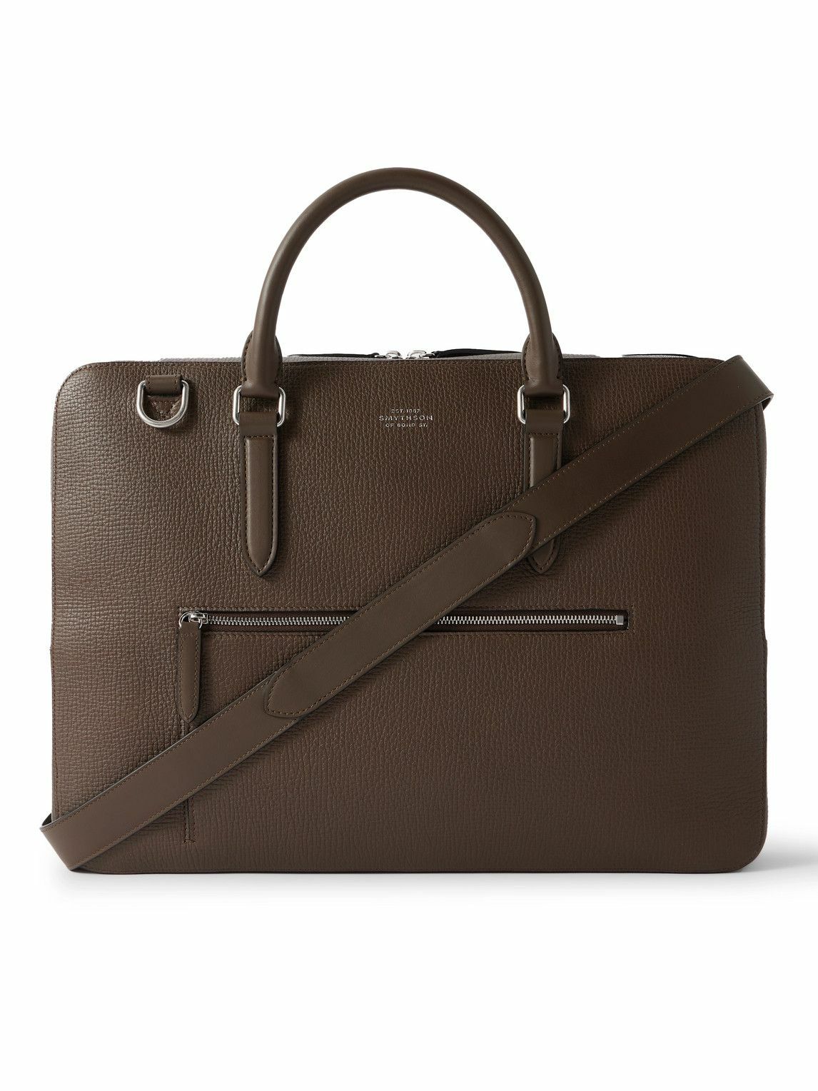 Smythson - Full-Grain Leather Briefcase