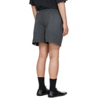 Balenciaga Black & Blue Technical Check Boxer Shorts