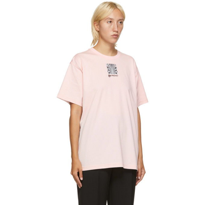 Tシャツ・カットソー Burberry SS25 Pink cotton oversize t-shirt (8083599 B8640) Burberry Outlet: T-shirt woman - Pink | Burberry t-shirt