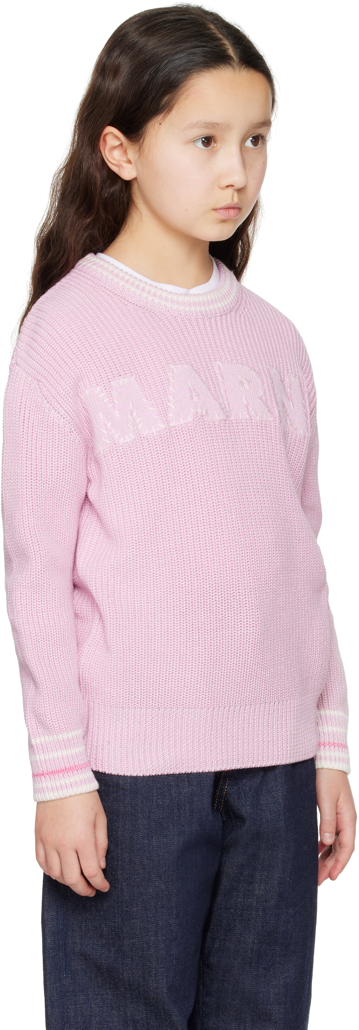 Marni Kids Pink Logo Sweater