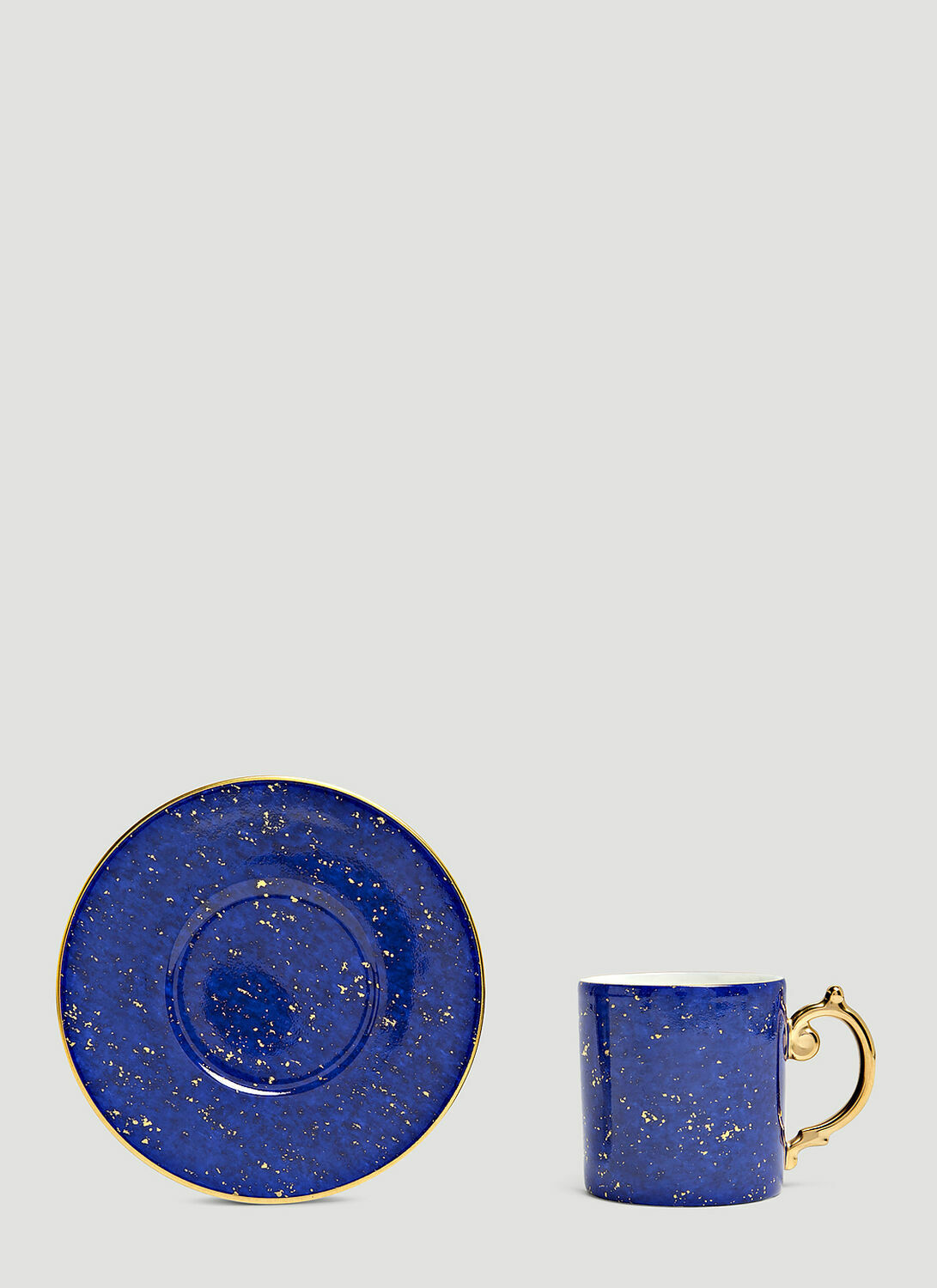 L'Objet Set-of-Six Lapis Espresso Cup and Saucers