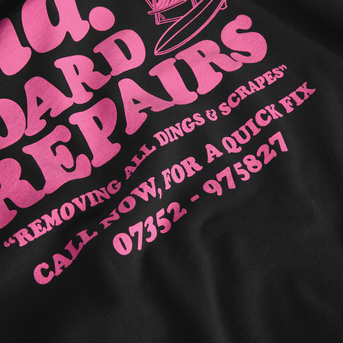 END. Coastal Board Repairs Hoody in Black