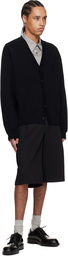 WOOYOUNGMI Black Wool Shorts