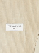 Officine Generale - Unstructured Cotton-Corduroy Blazer - Neutrals