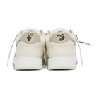 Off-White White and Taupe Out Of Office Sneakers