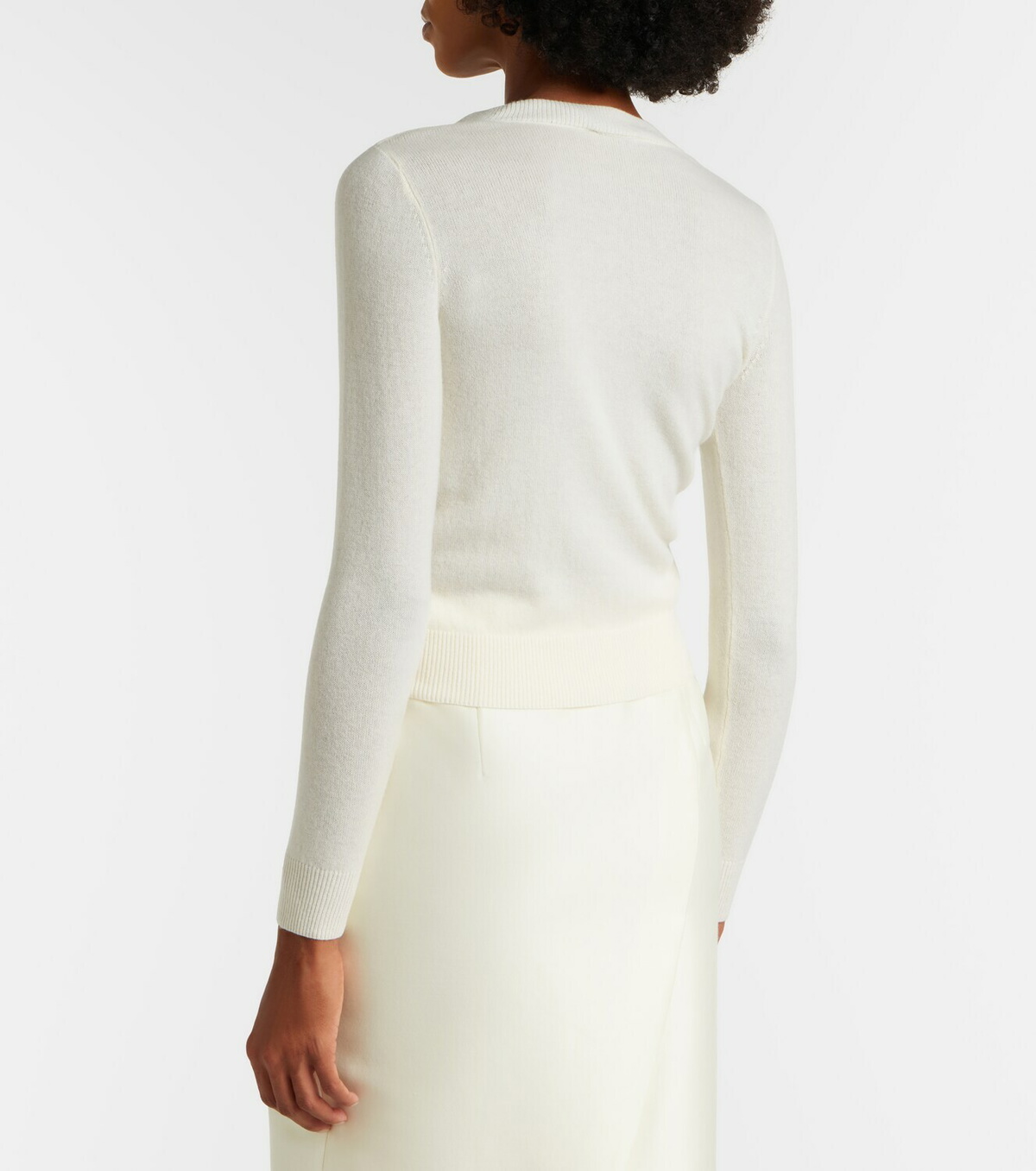 Leo Lin Claire embellished wool and cashmere cardigan