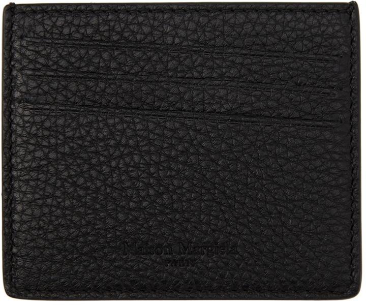 Photo: Maison Margiela Black Grained Leather Card Holder