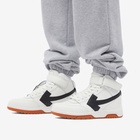 Off-White Men's Out Of Office Mid Leather Sneakers in White/Black