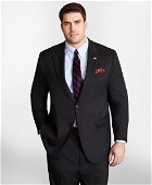 Brooks Brothers Men's Big & Tall Stretch Wool Two-Button 1818 Suit | Charcoal