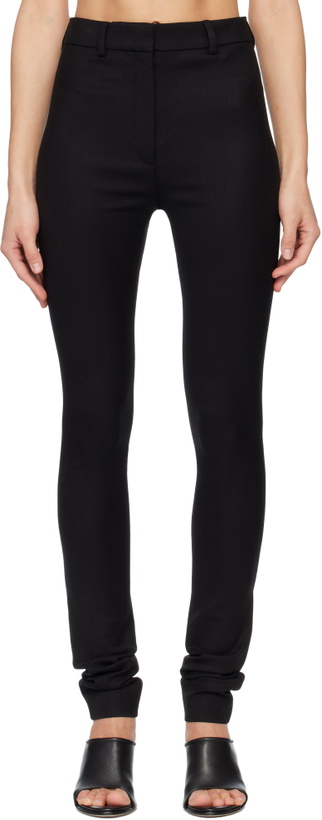 Photo: Acne Studios Black Wool Leggings