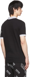 Versace Jeans Couture Black Cotton Polo