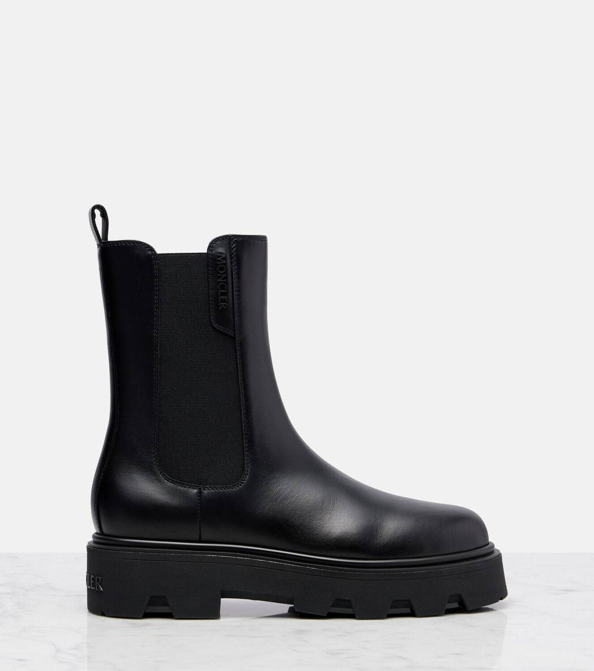 Moncler Aurea leather Chelsea boots