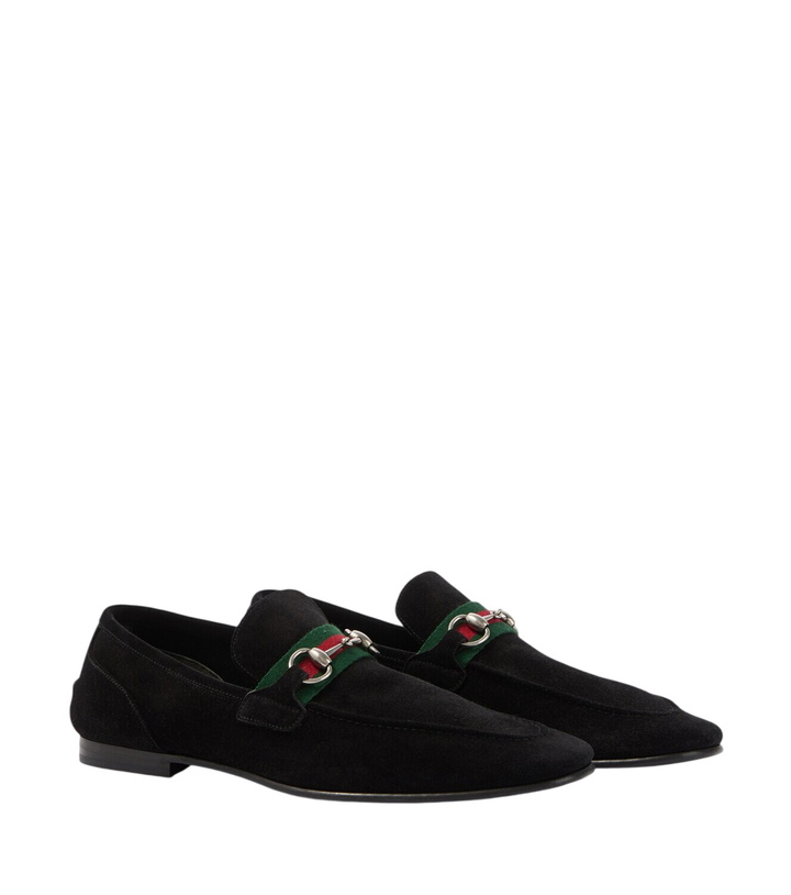 Photo: Gucci Como Horsebit suede loafers