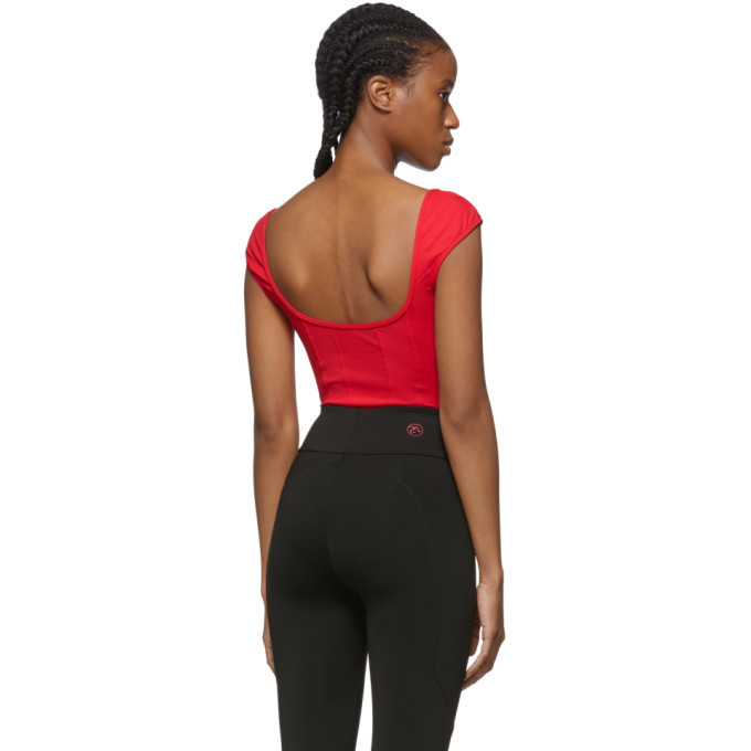 Ernest Leoty Red Agathe Bodysuit