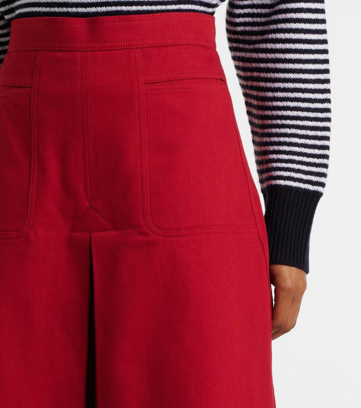 ワンピース MAX MARA STUDIO Women Mid Skirts MADIA2516231051600 006 red Max Mara Renoir pleated cotton midi skirt Max Mara