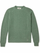 Valstar - Slim-Fit Ribbed Cashmere Sweater - Green