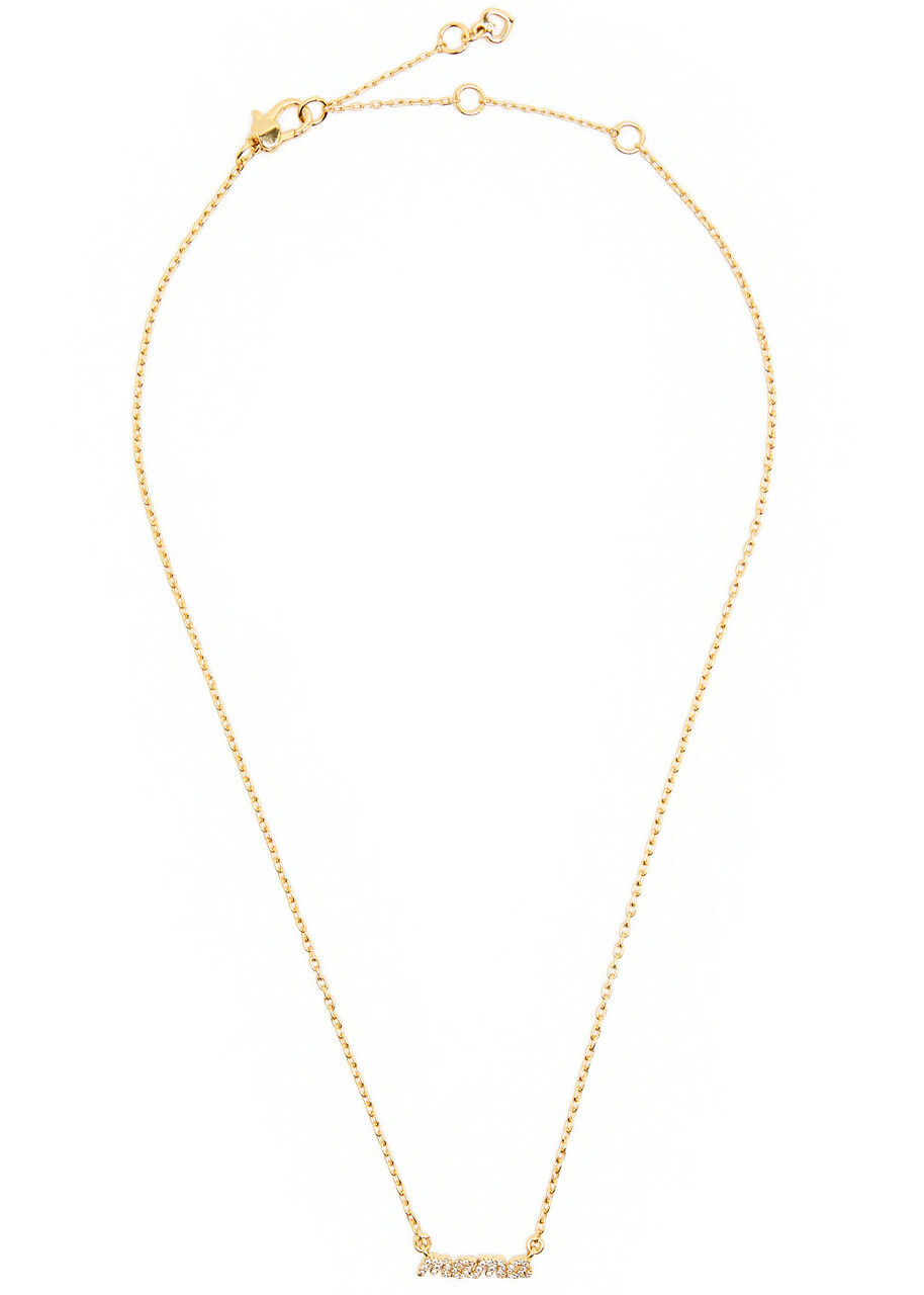 Kate Spade New York Mama Said Crystal-embellished Necklace - Gold - One Size