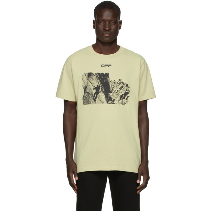 Photo: Off-White Beige Climb T-Shirt