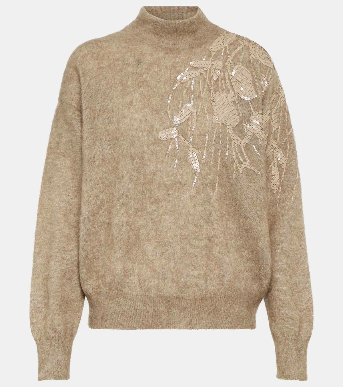 Brunello Cucinelli Embroidered mohairblend sweater Brunello Cucinelli