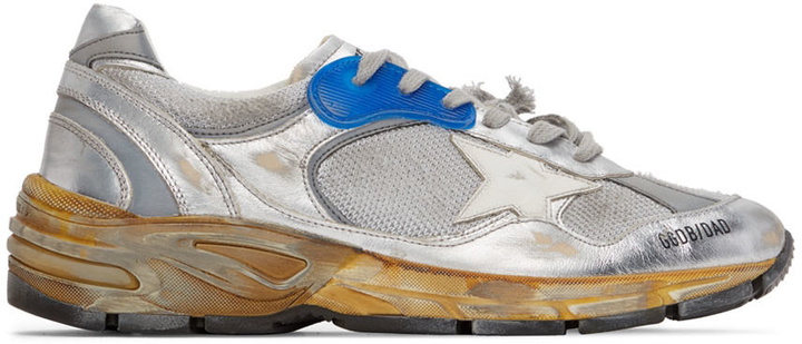 Photo: Golden Goose Silver Dad-Star Sneakers