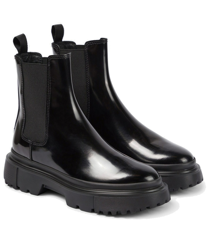 Photo: Hogan H629 PVC Chelsea boots