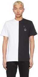 Raf Simons Black & White Fred Perry Edition Split T-Shirt