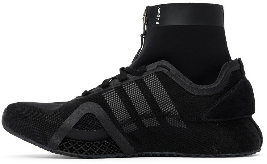 Y-3 Black Mesh Runner 4D Low Sneakers