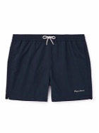 Ralph Lauren Purple label - Amalfi Straight-Leg Logo-Embroidered Swim Shorts - Blue