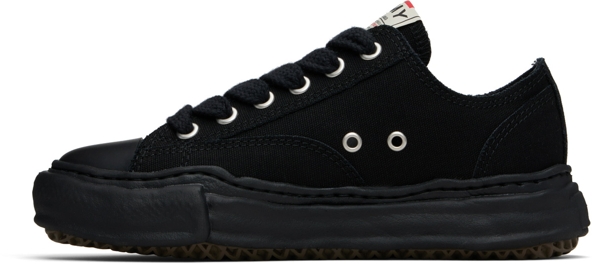 Maison MIHARA YASUHIRO Black 'Peterson' OG Sole Canvas Low-Top Sneakers