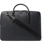 Smythson - Ludlow Full-Grain Leather Briefcase - Blue