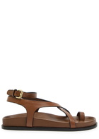 A.emery Jalen Slim Leather Sandals Brown