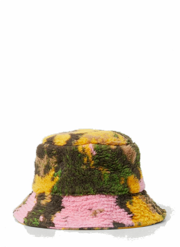 Photo: Floral Motif Bucket Hat in Brown