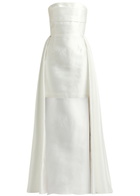 Solace London Trina Strapless Faille Gown Cream