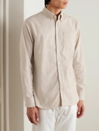 Mr P. - Oxford Cotton-Flannel Shirt - Neutrals