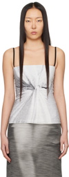 ELLISS Gray Twist Tank Top