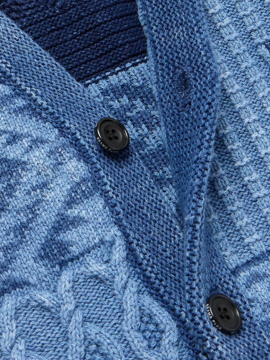 Beams Plus - Patchwork Indigo-Dyed Cotton Sweater Vest - Blue