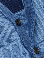 Beams Plus - Patchwork Indigo-Dyed Cotton Sweater Vest - Blue