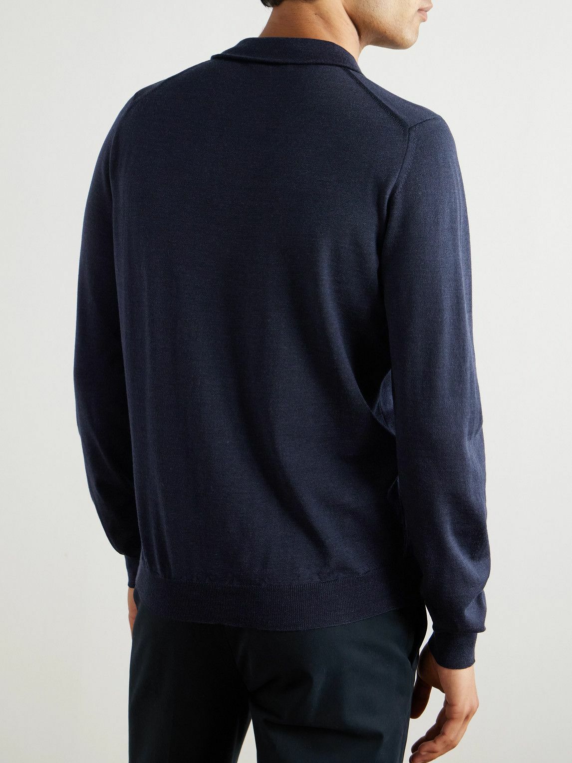 Incotex - Incotex Zanone Flexwool Half-Zip Sweater - Blue